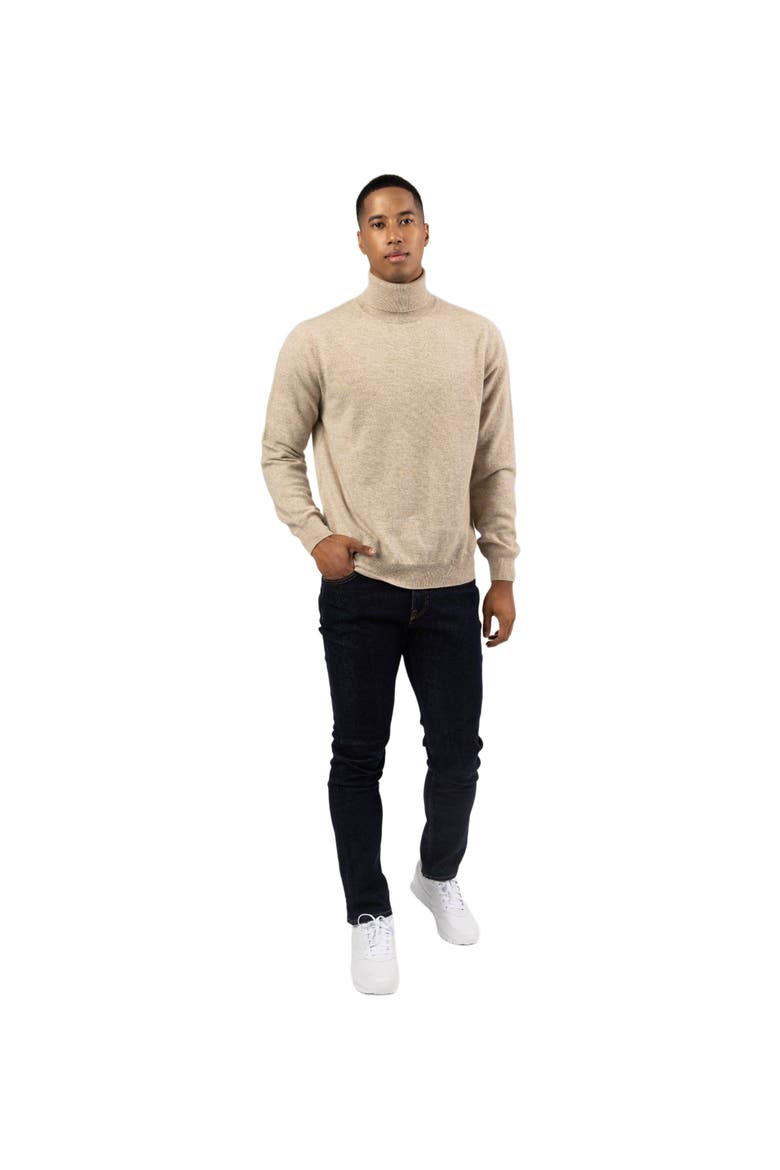Essential Cashmere Turtle Neck Sweater, Main, color, warm grey