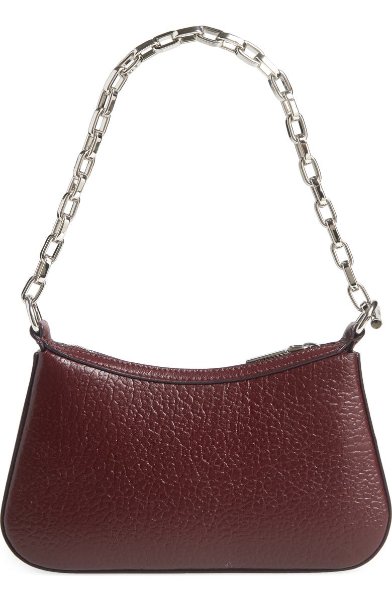 McQueen Mini T-Bar Handbag, Alternate, color, Cranberry/ Silver