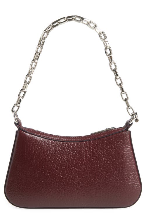 Alexander Mcqueen Mcqueen Mini T-bar Handbag In Cranberry/silver