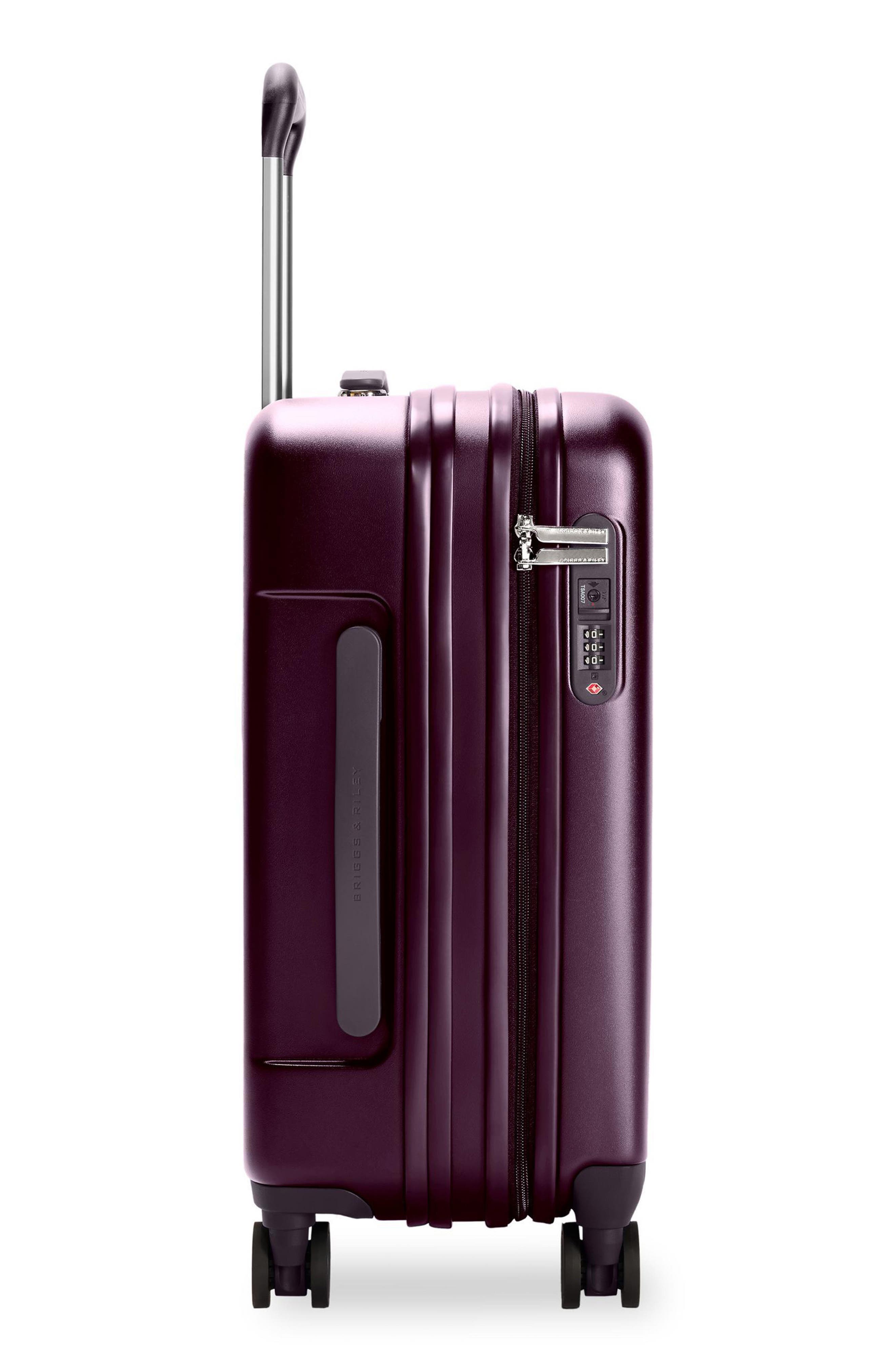 Briggs & Riley Sympatico Global 21-Inch Expandable Spinner Carry-On, Alternate, color, Plum