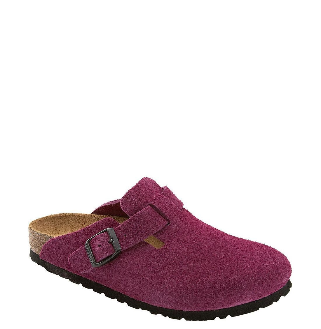 Birkenstock 'Boston' Classic Suede Clog, Main, color, 