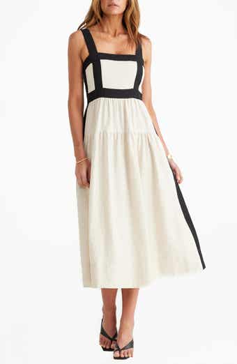Jolie Contrast Trim Midi Dress