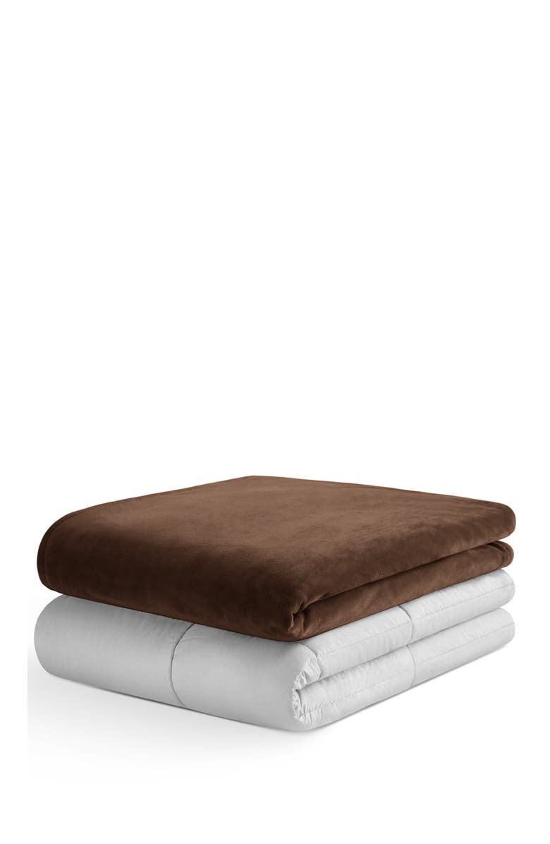 IENJOY HOME Weighted 20lbs Blanket - Chocolate, Alternate, color, 