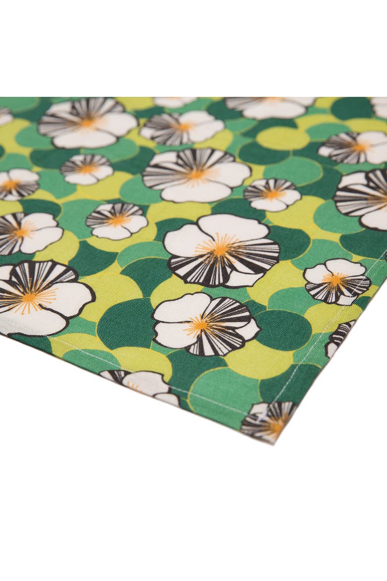 Large Napkins Set Of 6 (45X45) Ninfea Green, Alternate, color, Ninfea Green