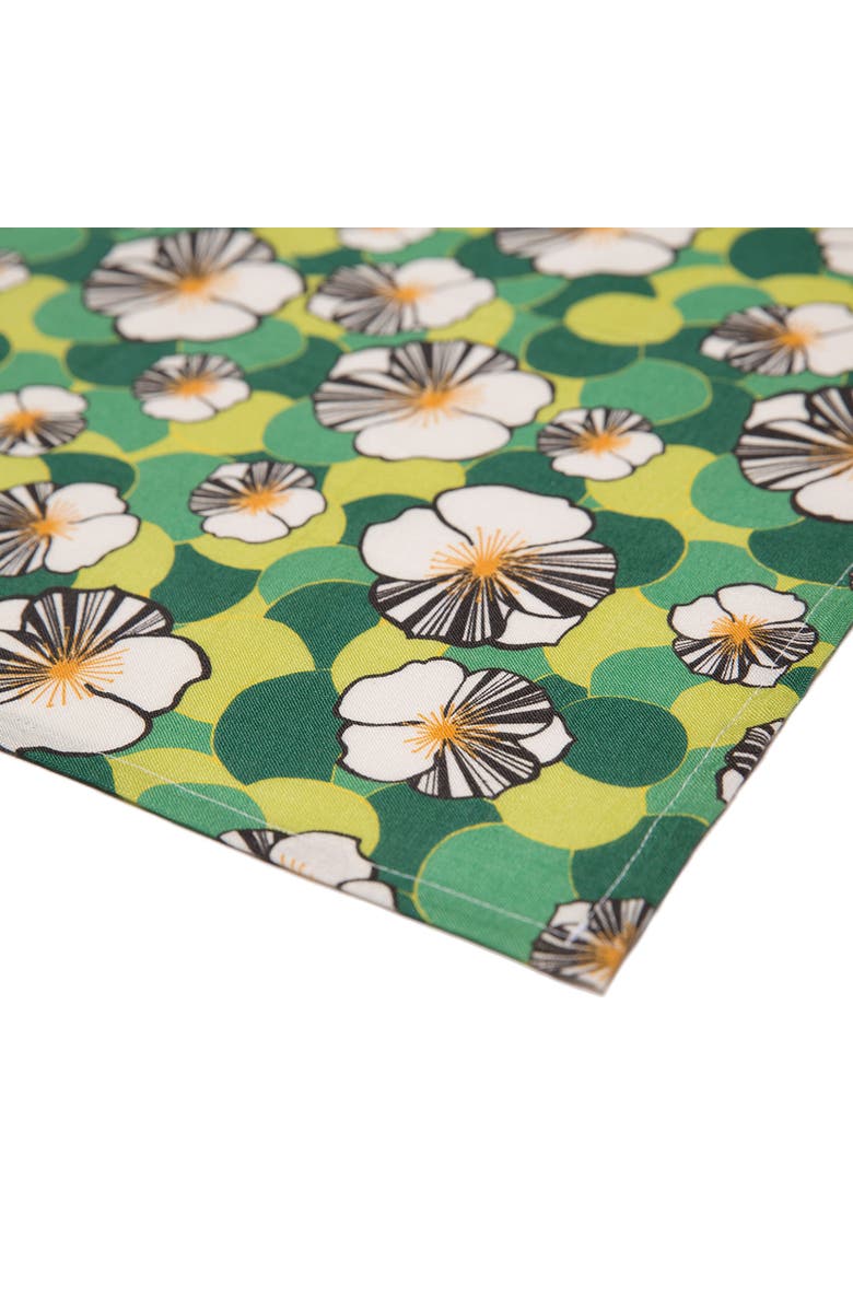 La DoubleJ Large Napkins Set Of 6 (45X45) Ninfea Green, Alternate, color, Ninfea Green