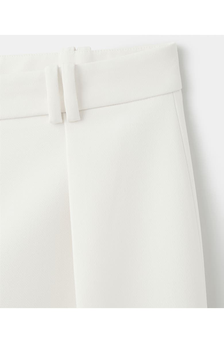 MANGO Pleated Wide Leg Pants, Alternate, color, White