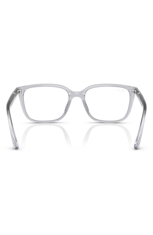 Ray Ban Ray-ban 55mm Square Optical Glasses In Grey