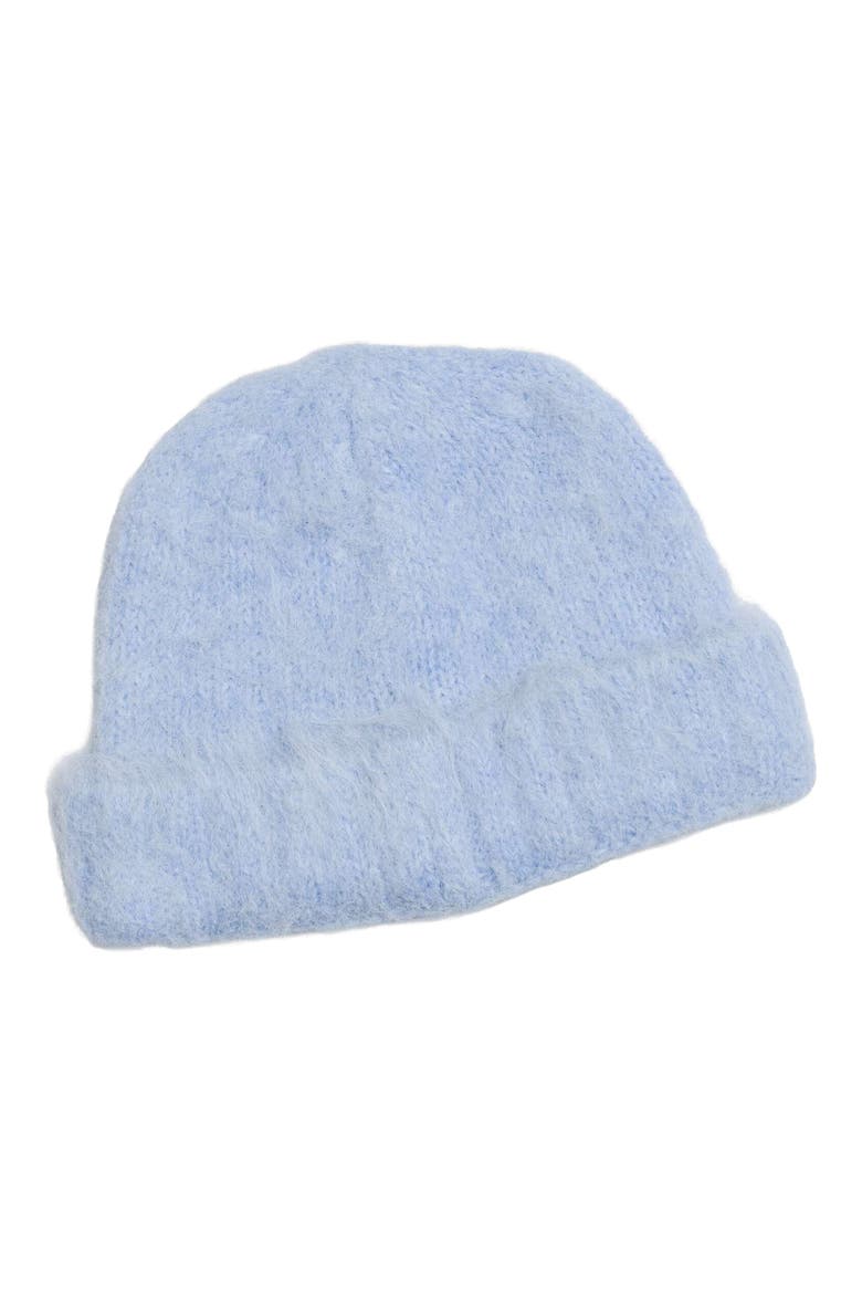 The Beanie, Alternate, color, LIGHT BLUE FUZZ OFF