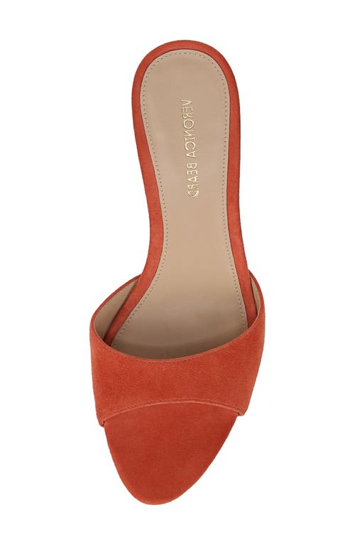Veronica Beard Tia Slide Sandal In Persimmon