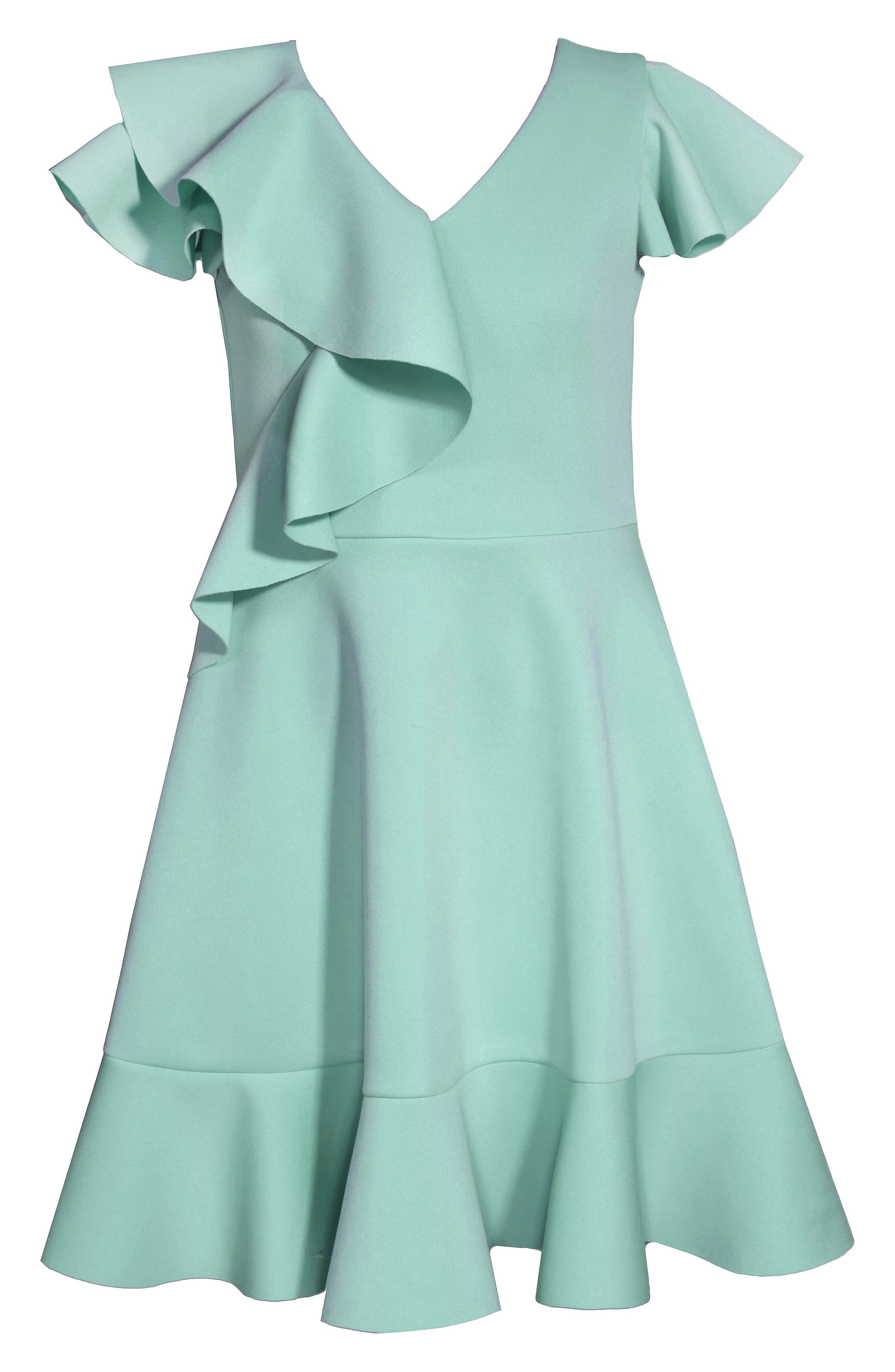 Iris & Ivy Kids' Flutter Scuba Knit Skater Dress