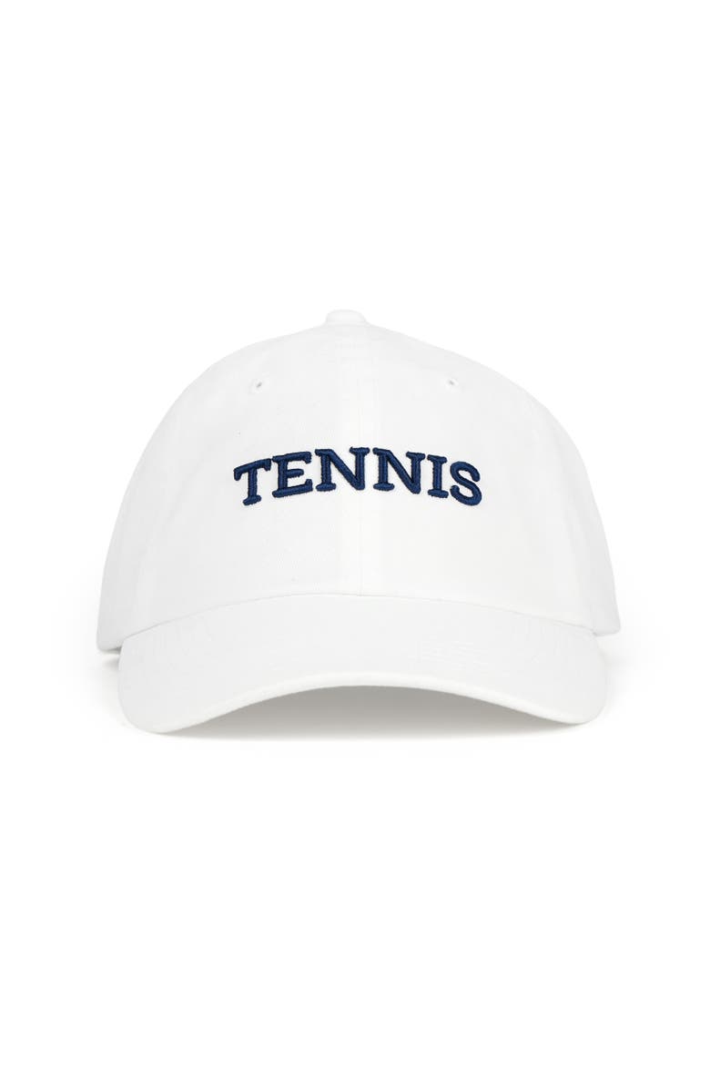 Ame
Lulu Triple Play Hat, Main, color, White Navy Tennis