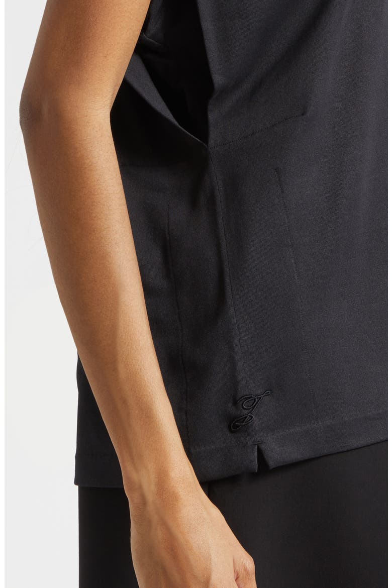 The Ventadou Cap Sleeve T-Shirt, Alternate, color, BLACK