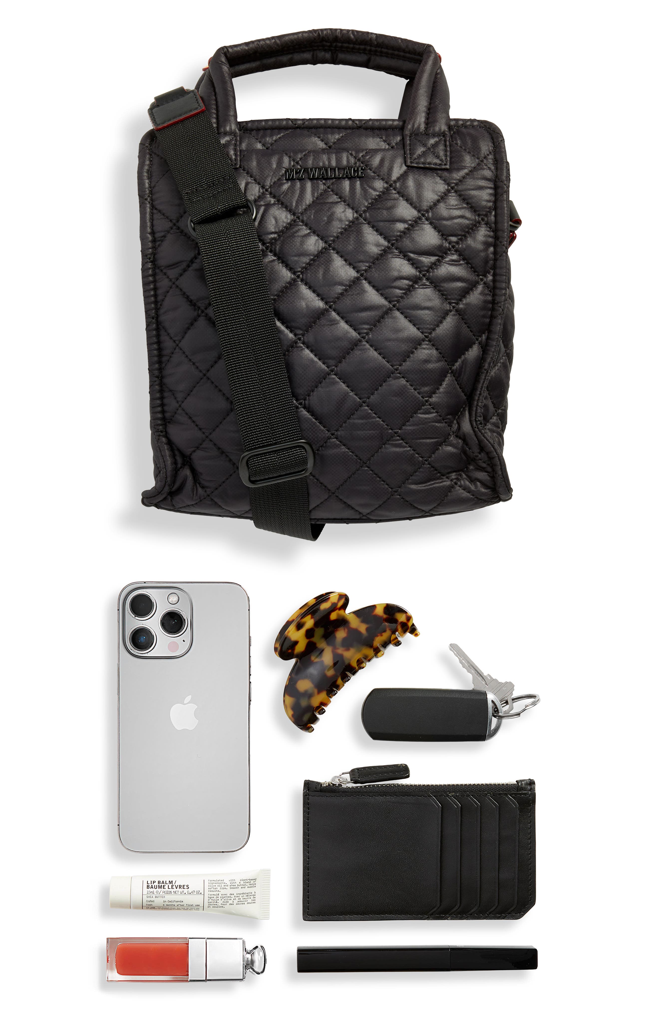 Mini Box Tote, Alternate, color, BLACK
