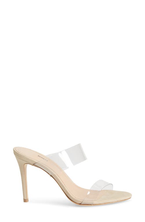 Schutz Ariella Strappy See-through Vinyl Slide High-heel Sandals In Transparent