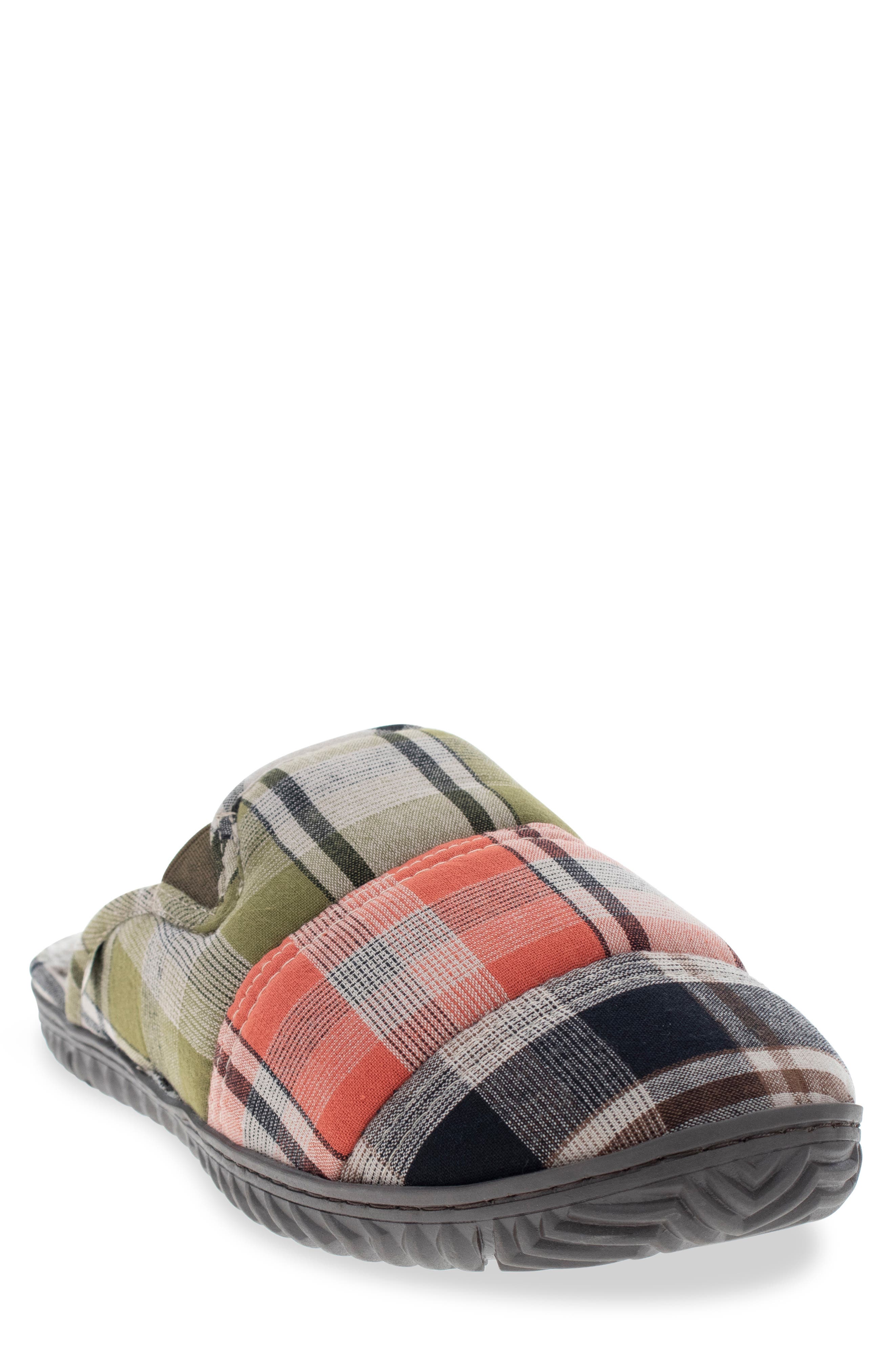 Staheekum Cobain Plaid Faux Fur Slipper