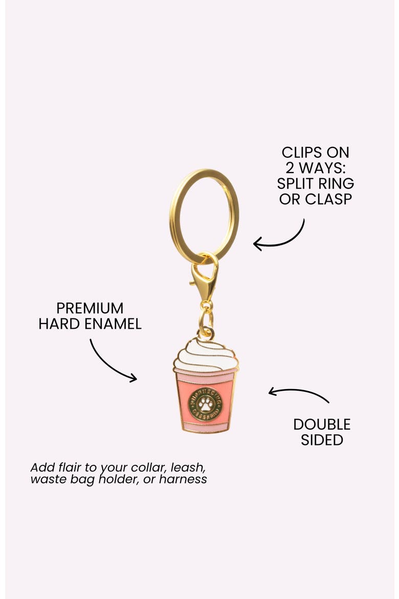 Puppucino Pet Collar Charm, Alternate, color, Puppucino
