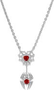Girls Crew Marvel Spider-Man Web of Love Pendant Necklace