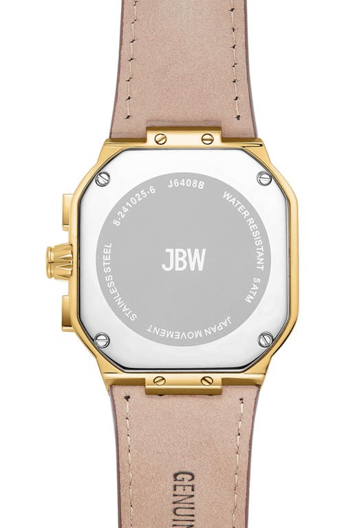 Jbw Men's Orion Diamond Watch In 18k Gold/burgundy