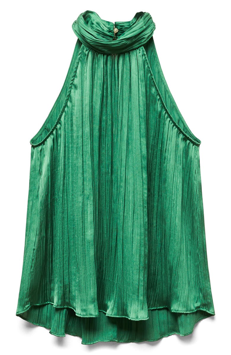 MANGO Plissé Sleeveless Top, Alternate, color,