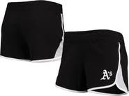 New Era Women's New Era Black Oakland Athletics Stretch French Terry Shorts