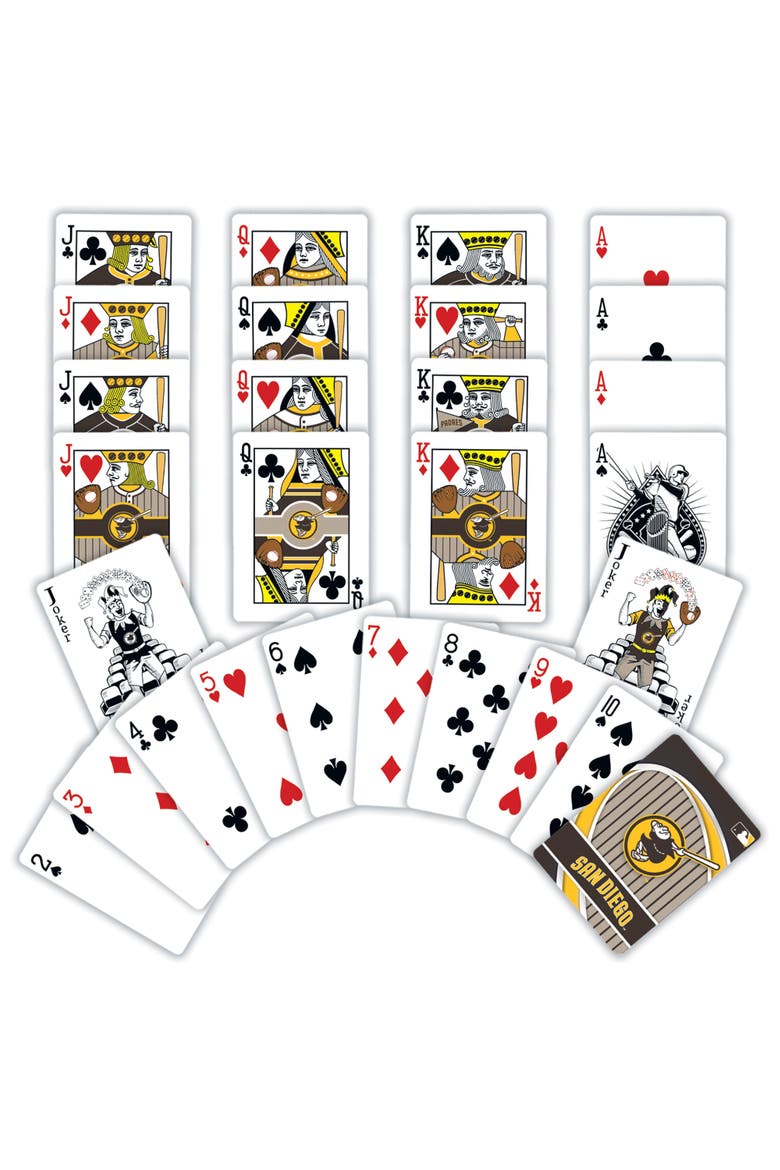 San Diego Padres - Friar Playing Cards, Alternate, color, Multicolor