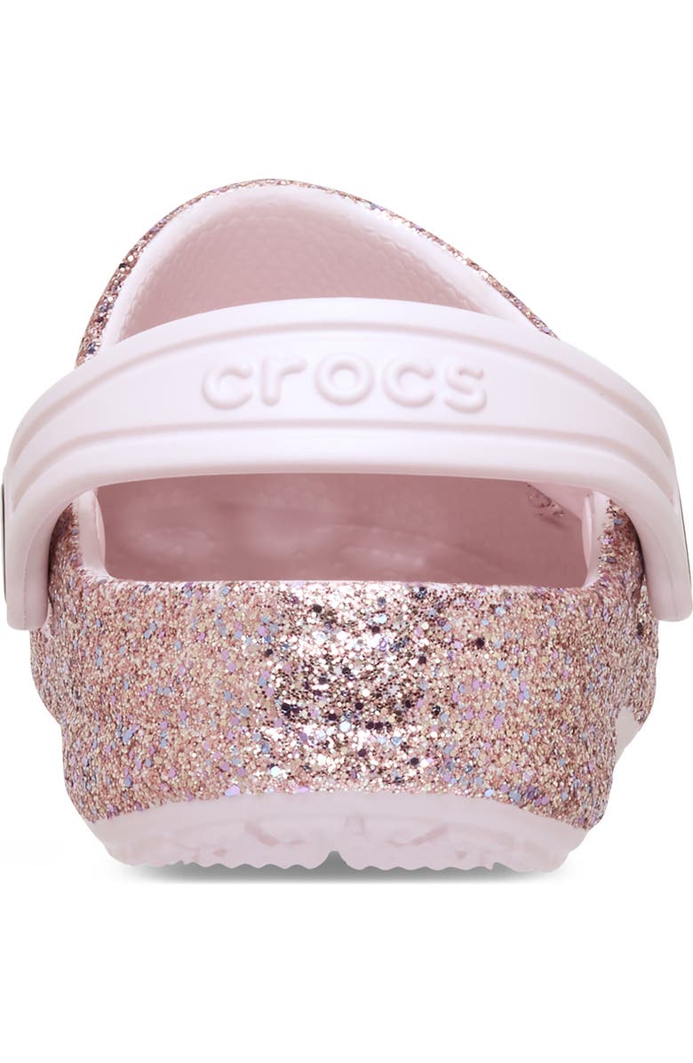 CROCS Kids' Baya Glitter Clog, Alternate, color, Barely Pink