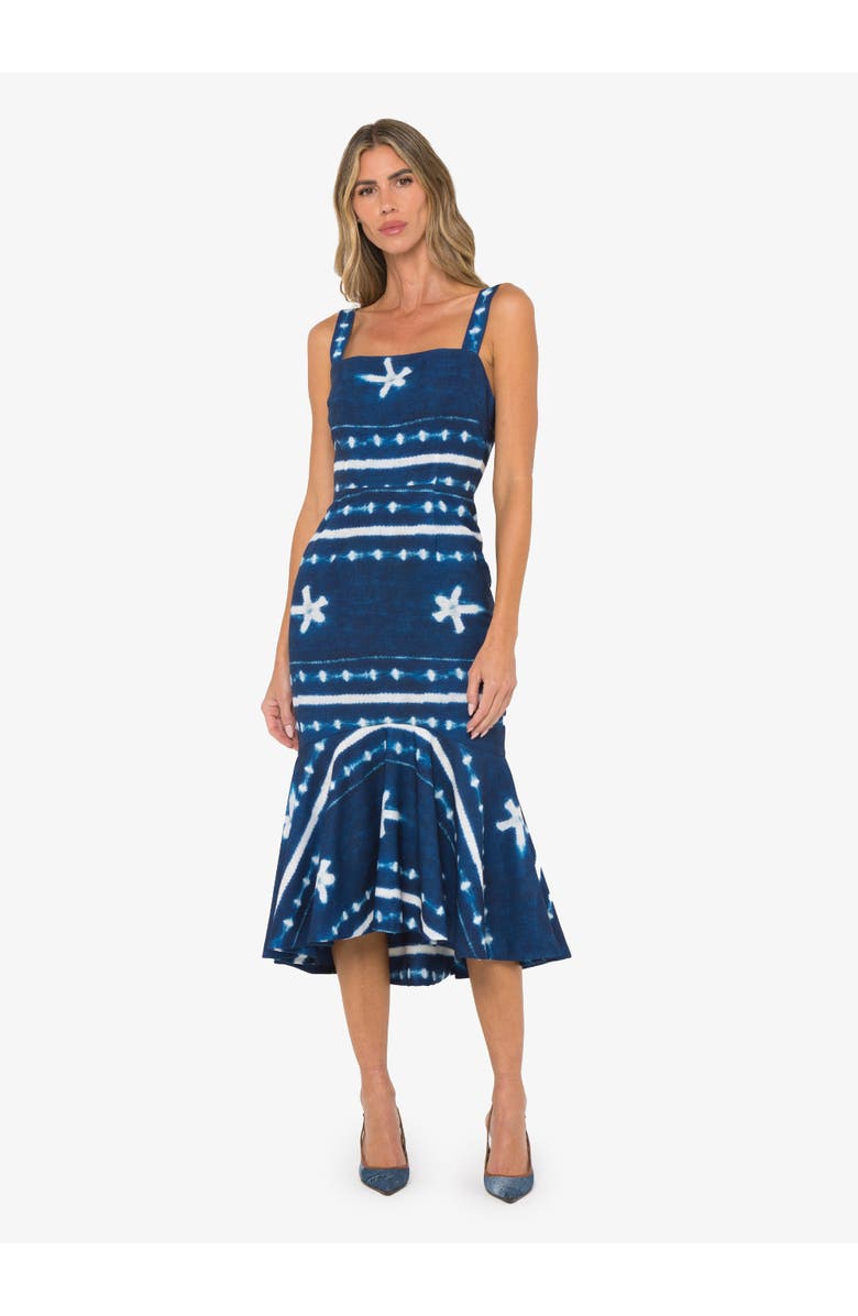 JBQ Natasha Dress, Main, color, Indigo Shibori