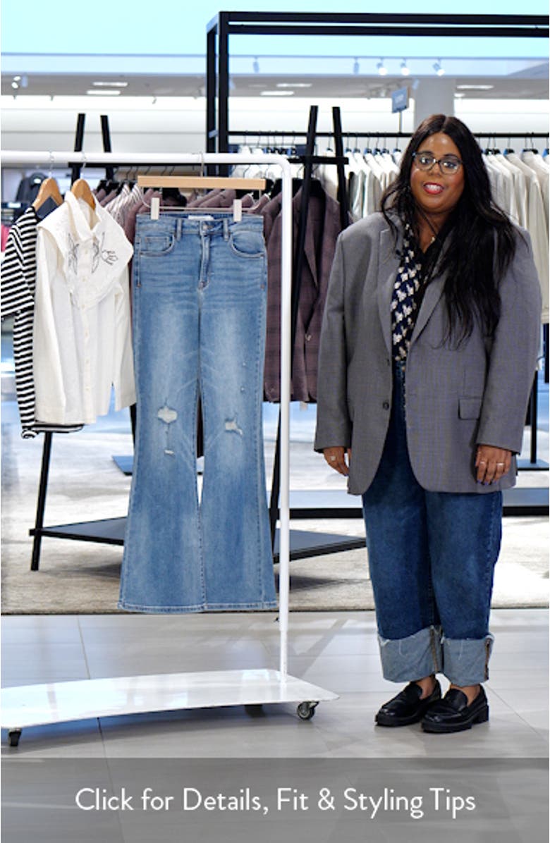 Distressed Ripped Flare Jeans, sales video thumbnail