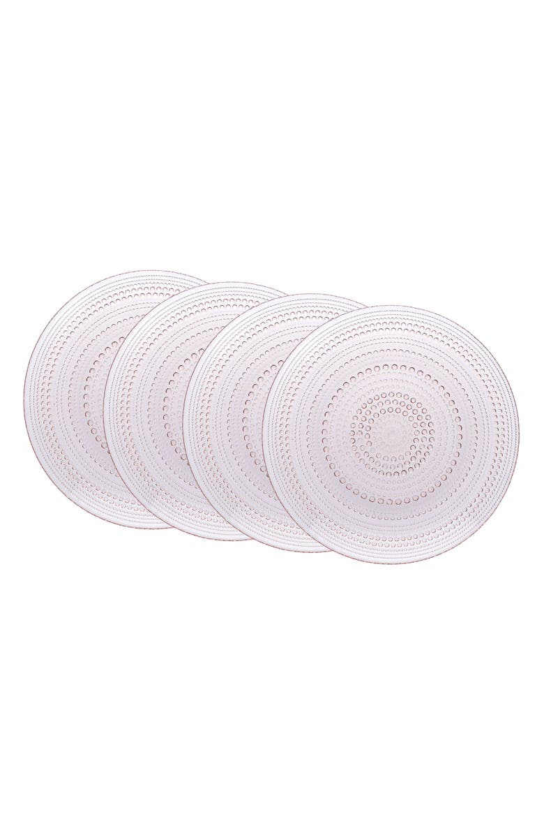 Fortessa Jupiter Set of 4 Dinner Plates, Alternate, color, Pink