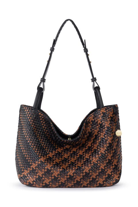 Los Feliz Medium Tote Woven Leather Bag