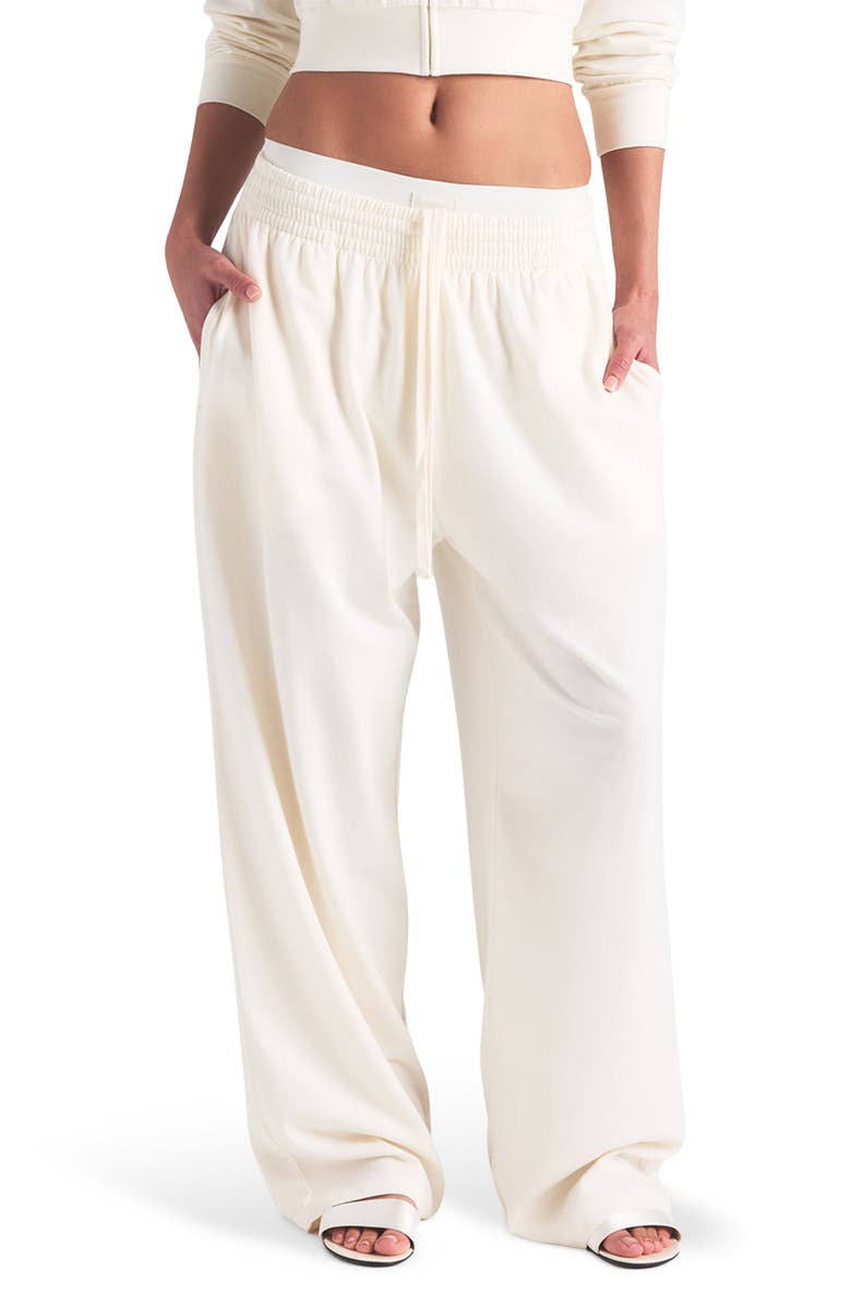 SKIMS Cotton Blend Jersey Wide Leg Pants, Main, color,