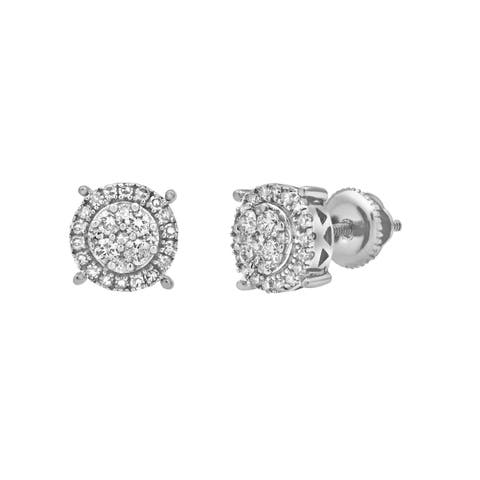 Dreamcatcher Premium 14K White Gold Diamond Stud Earrings - 0.33ct.