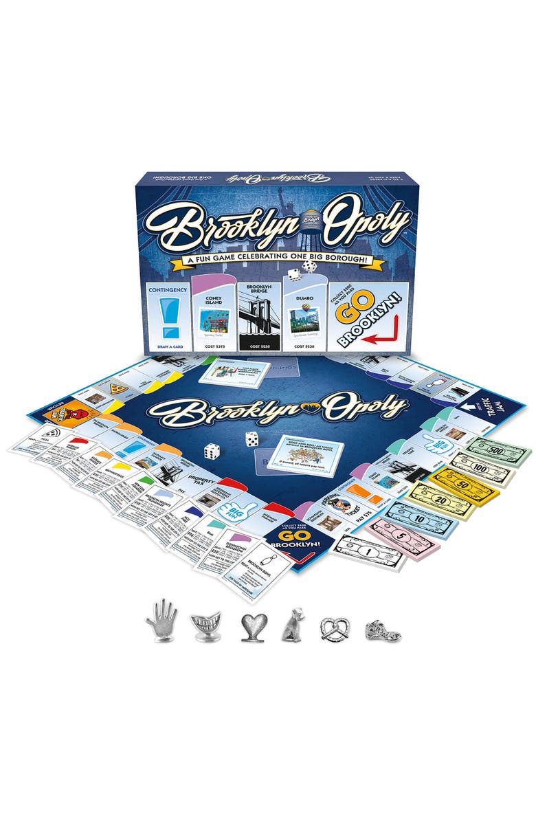 Late for the Sky Brooklynopoly Monopoly Board Game, Alternate, color, Multicolored