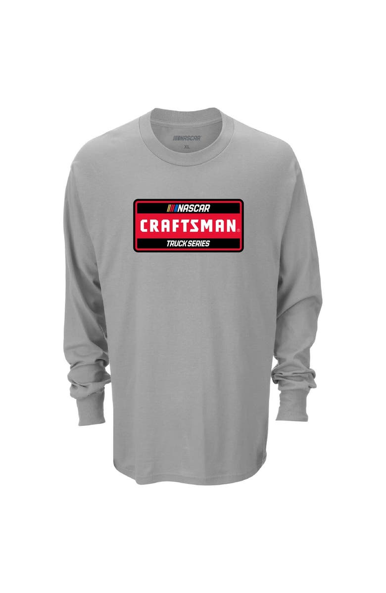 CHECKERED FLAG Men's Checkered Flag Sports Heather Gray NASCAR Craftsman Truck Series Long Sleeve T-Shirt, Alternate, color,