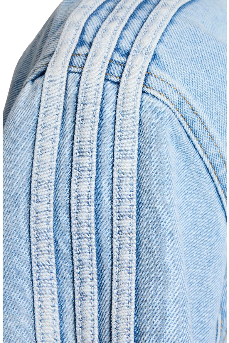 Denim Track Jacket, Alternate, color, LIGHT DENIM