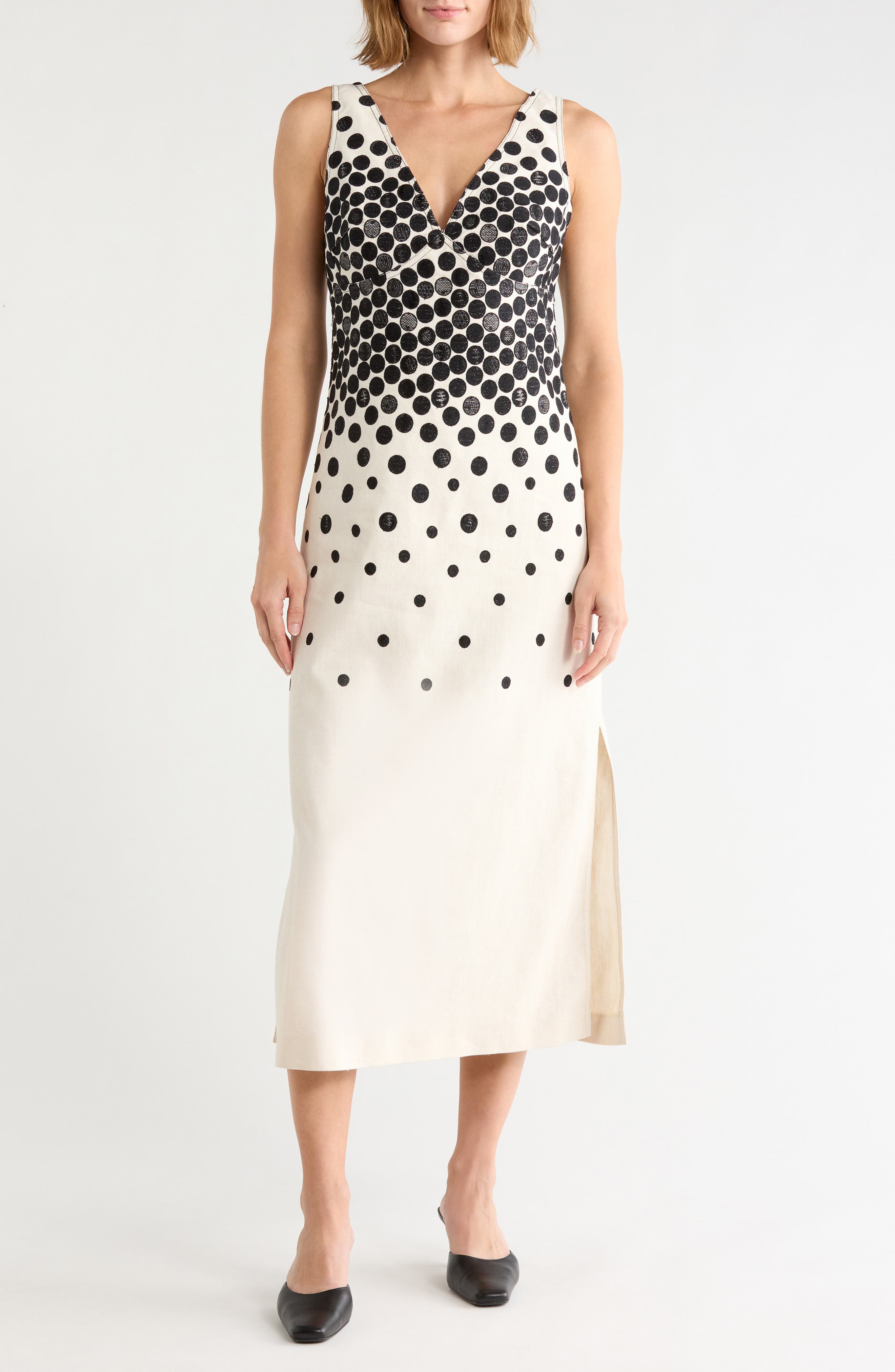 Polka Dot Sleeveless Dress