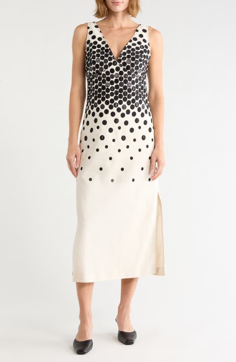 Polka Dot Sleeveless Dress
