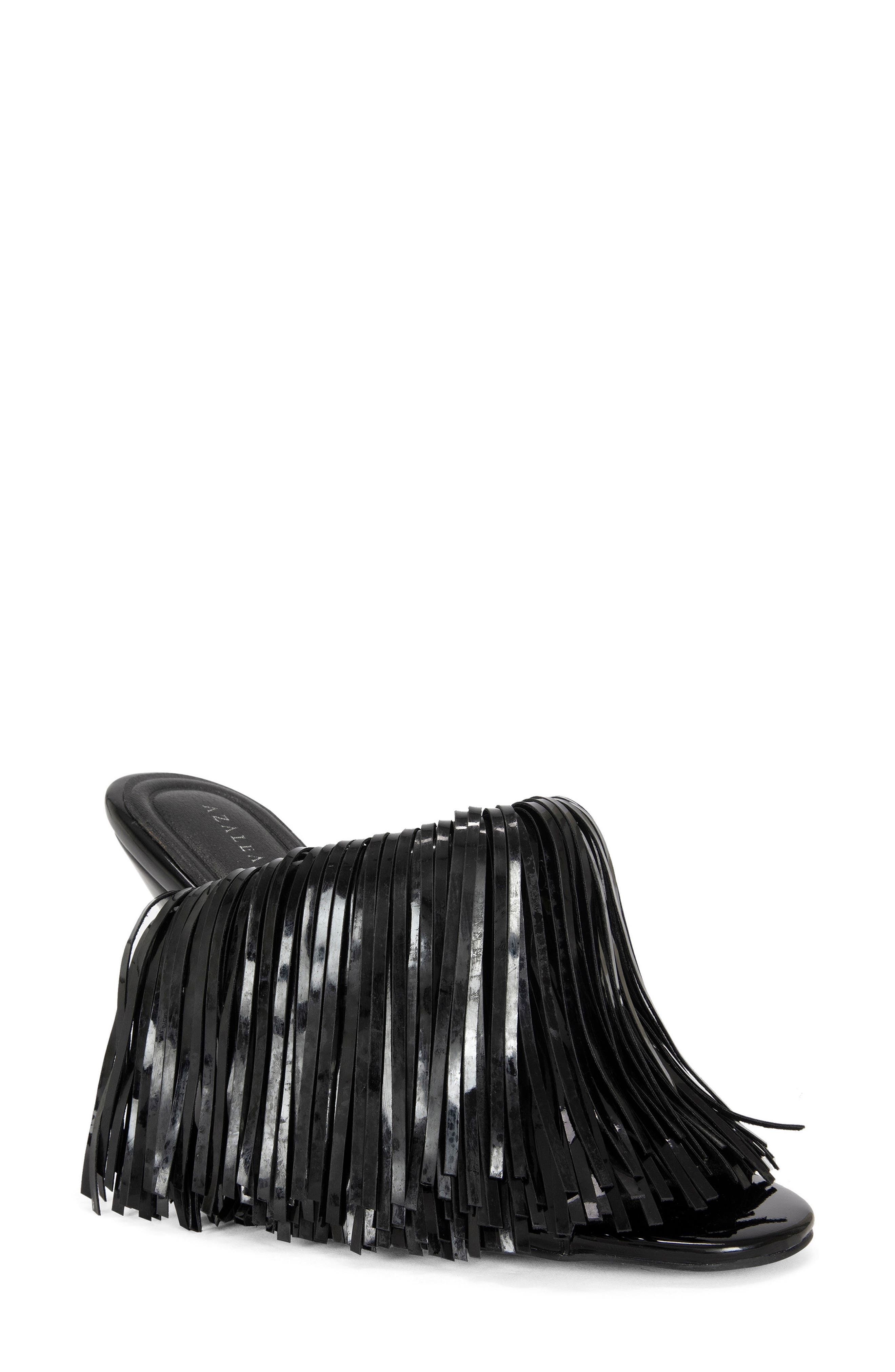 AZALEA WANG Vailyn Fringe Sandal, Main, color, 