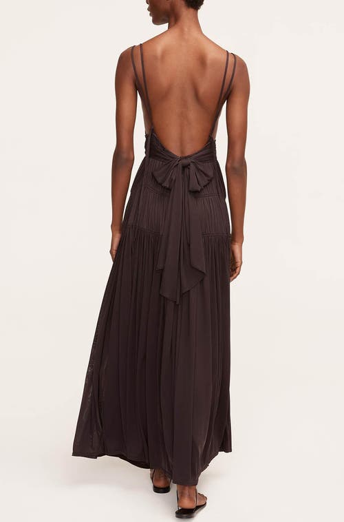 REBECCA TAYLOR REBECCA TAYLOR RUCHED MESH MAXI DRESS 