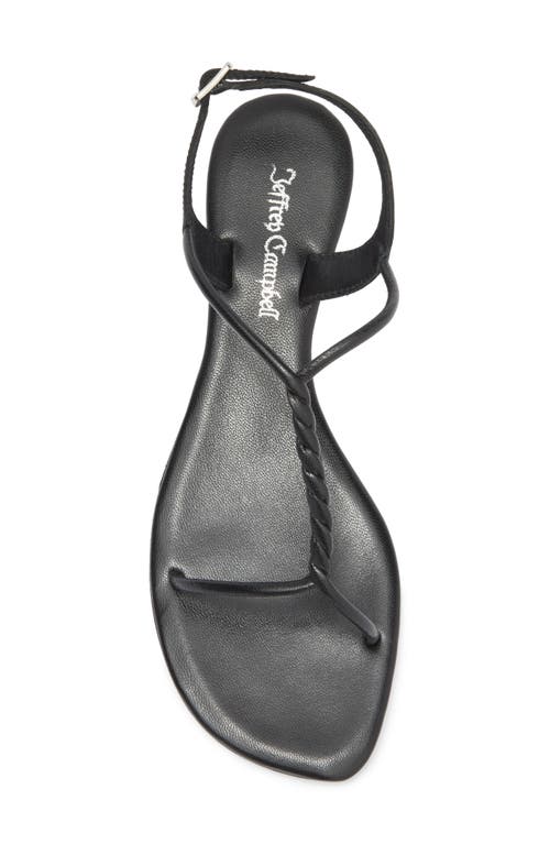 Jeffrey Campbell Roped In Flat Sandal In Black