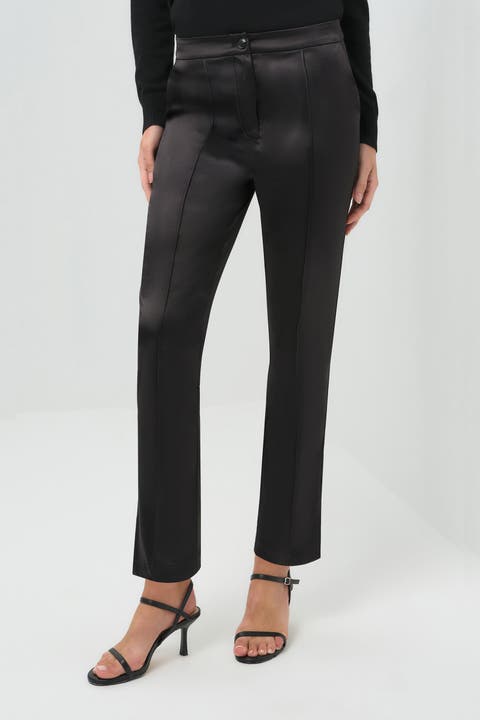 Arden Satin Straight Leg Pant