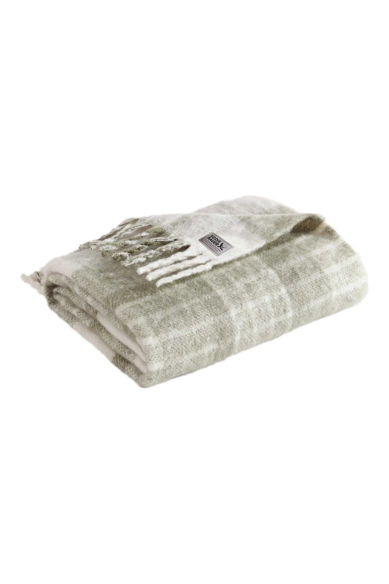 Hearthstone Plaid Reversible Throw Blanket, Main, color, LIGHT BEIGE MULTI