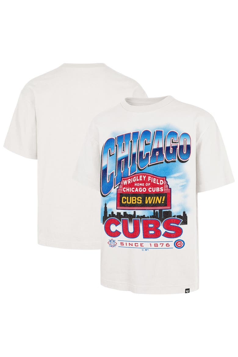 Men's '47 White Chicago Cubs Regional Upland Foundation T-Shirt, Main, color, White