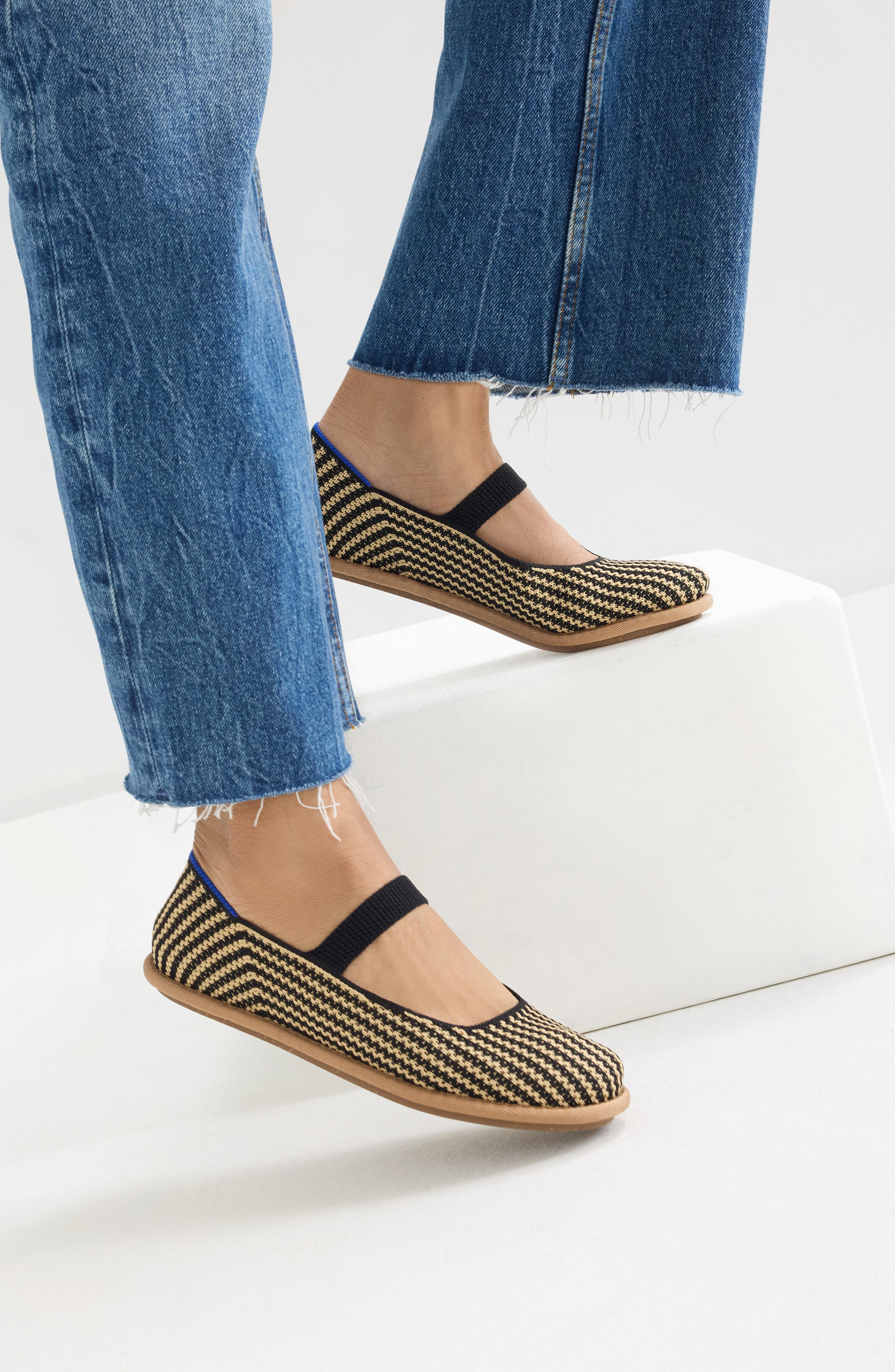 Cruiser Mary Jane Flat, Alternate, color, TOFFEE STRIPE