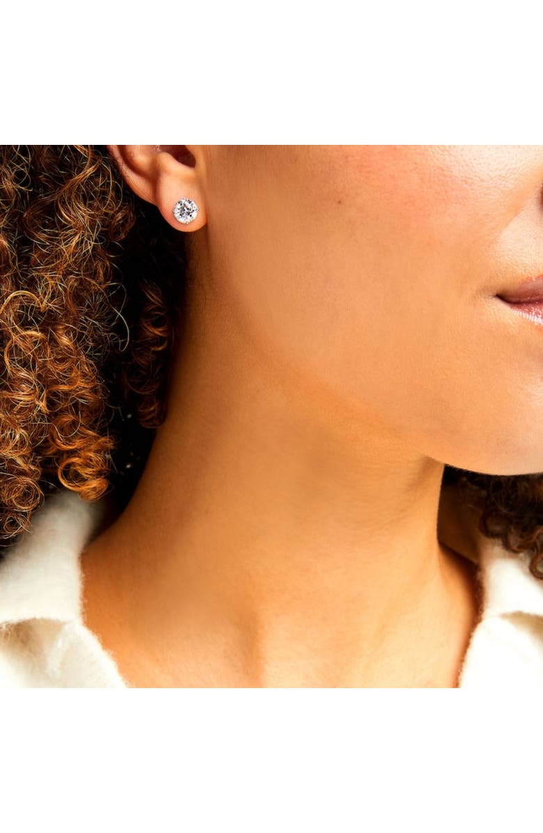 Bliss Diamond Certified 3 1/4Ct TW Diamond Studs 14k Gold Screw Backs Lab Grown, Alternate, color, 14K White Gold