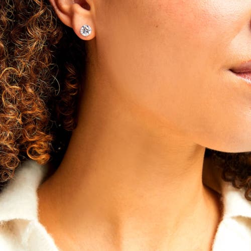 Bliss Diamond Certified 3 1/4ct Tw Diamond Studs 14k Gold Screw Backs Lab Grown In Silver