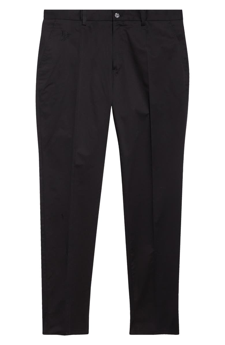 Dolce&Gabbana Stretch Cotton Straight Leg Pants, Alternate, color, N0000 Nero