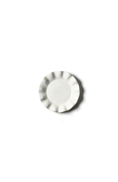 Signature White Ruffle Salad Plate