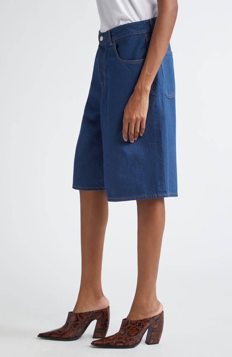 Haikure Becky Wide Leg Denim Shorts, Alternate, color, 