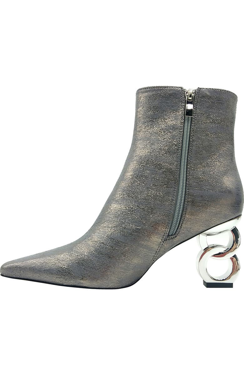 NINETY UNION Roxy Pebbled Ankle Boot, Alternate, color, Pewter